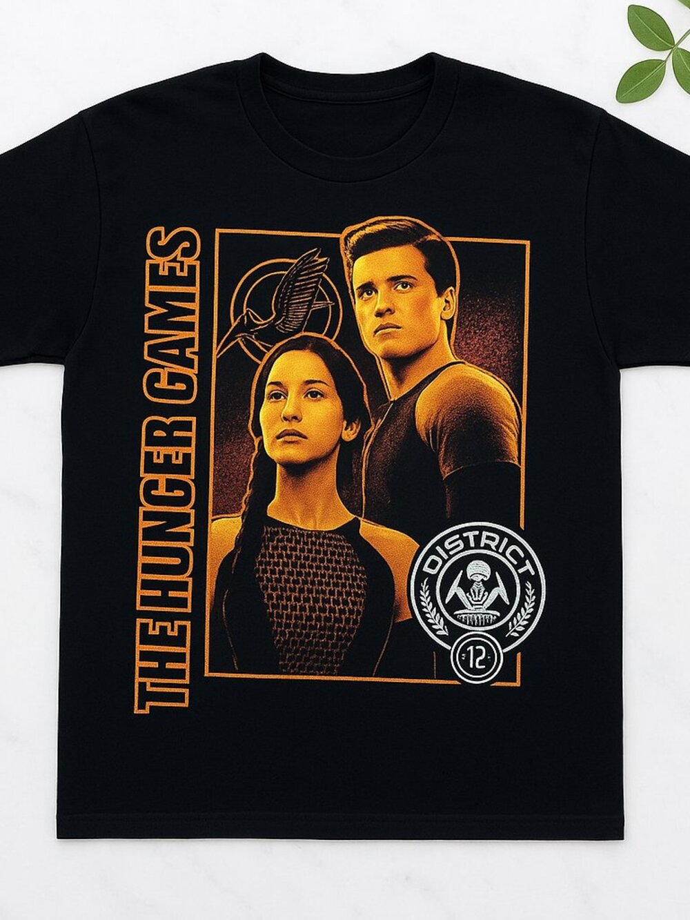 The Hunger Games Graphic T-Shirt, Katniss & Peeta District 12 Tribute Tee